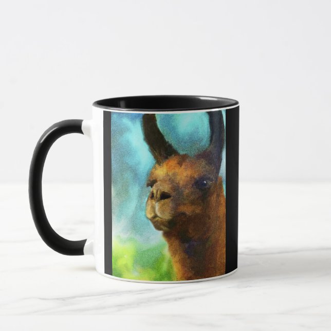 Caneca de café Collectible da arte do lama (Esquerda)