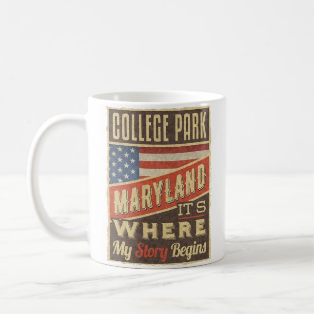 Caneca De Café College Park Maryland (Esquerda)