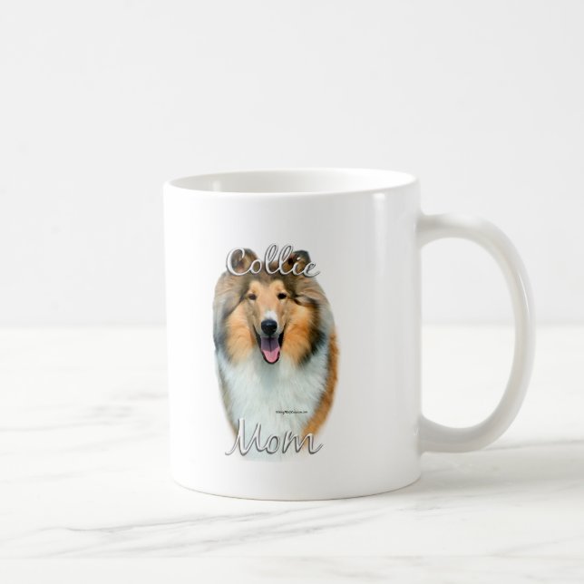 Caneca De Café Collie (áspero) Mãe 2 (Direita)