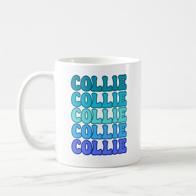 Caneca De Café Collie Mug Colorido (Esquerda)