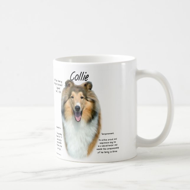Caneca De Café Collie Mug Sable Rough (Direita)