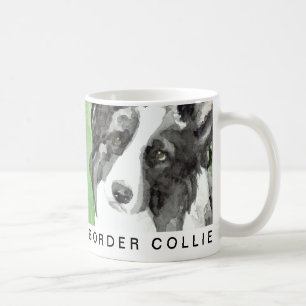 Caneca De Café Collie Watercolor de Borda