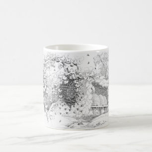 Caneca De Café Colmeia da abelha do vintage