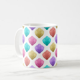 Caneca De Café Coloful conchas