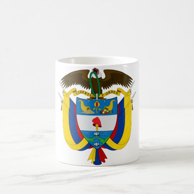 Caneca De Café colombia emblem (Centro)