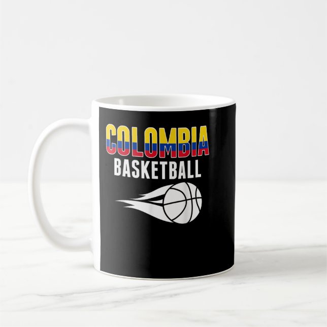 Caneca De Café Colômbia Fãs de basquete Jersey Colombiana Flag Sp (Esquerda)