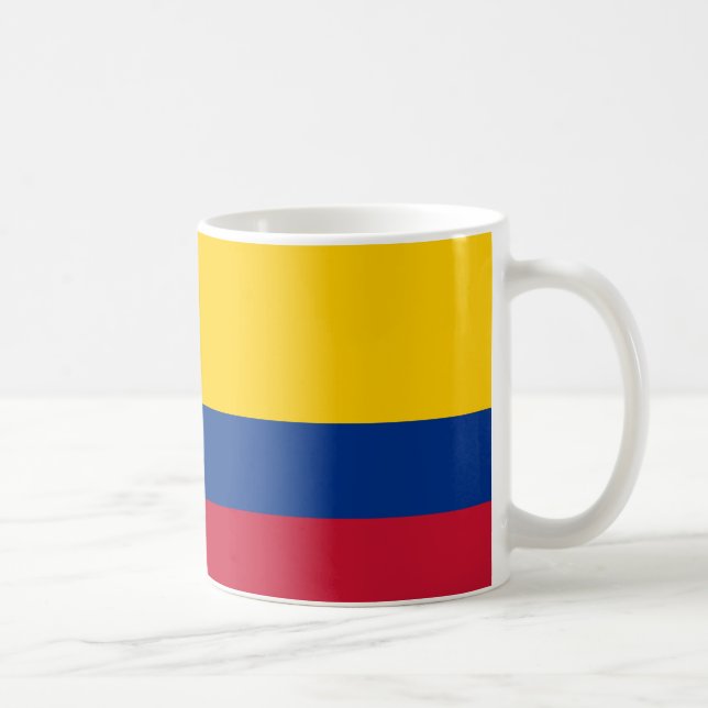 Caneca De Café Colômbia Flag Cerâmica Mug (Direita)