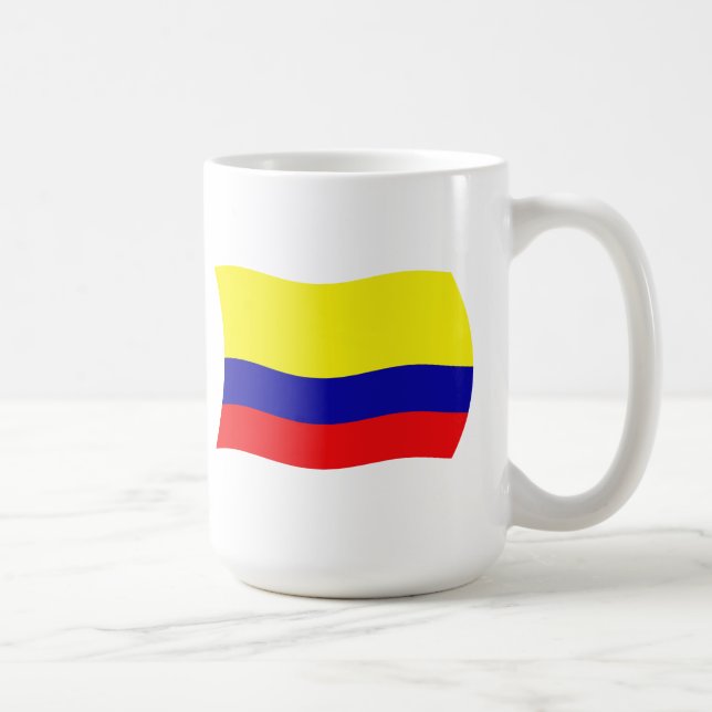Caneca De Café Colômbia Flag Mug (Direita)