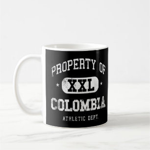 Caneca De Café Colômbia Property Xxl Sport College Athletic Funny