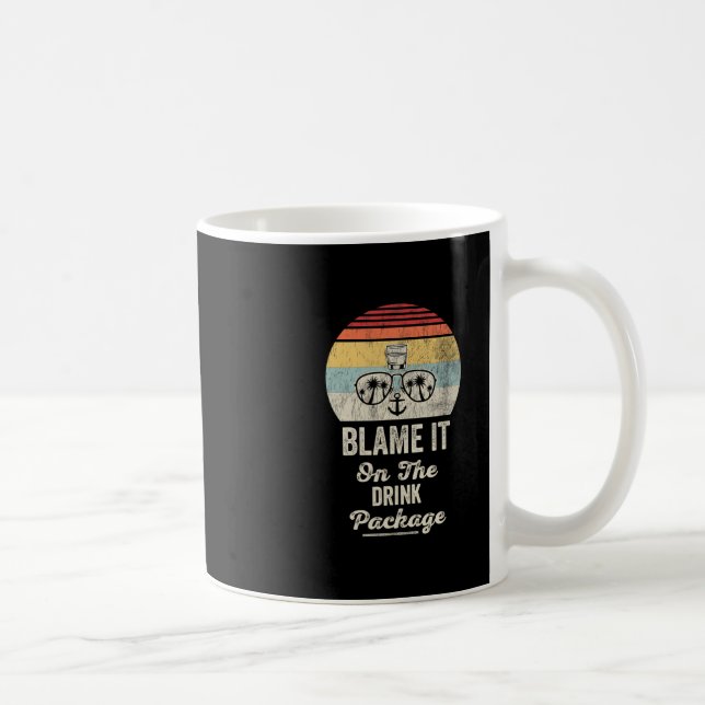 Caneca De Café Coloque a Culpa no Pacote de Bebidas 4  (Direita)