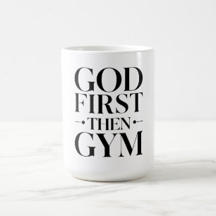 Caneca De Café Coloque Deus em primeiro lugar e tudo o mais se en