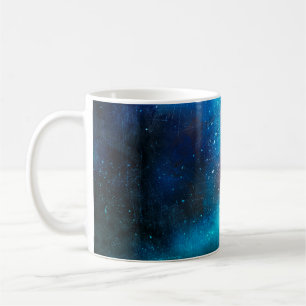 Caneca De Café Coloração d'água abstrato de arte em segundo pl