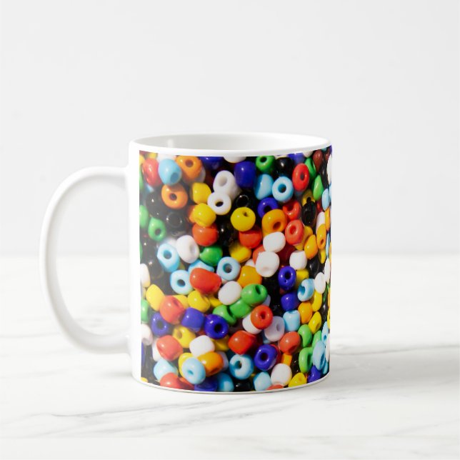 Caneca De Café Coloração do Arco-Íris de Miçangas (Esquerda)