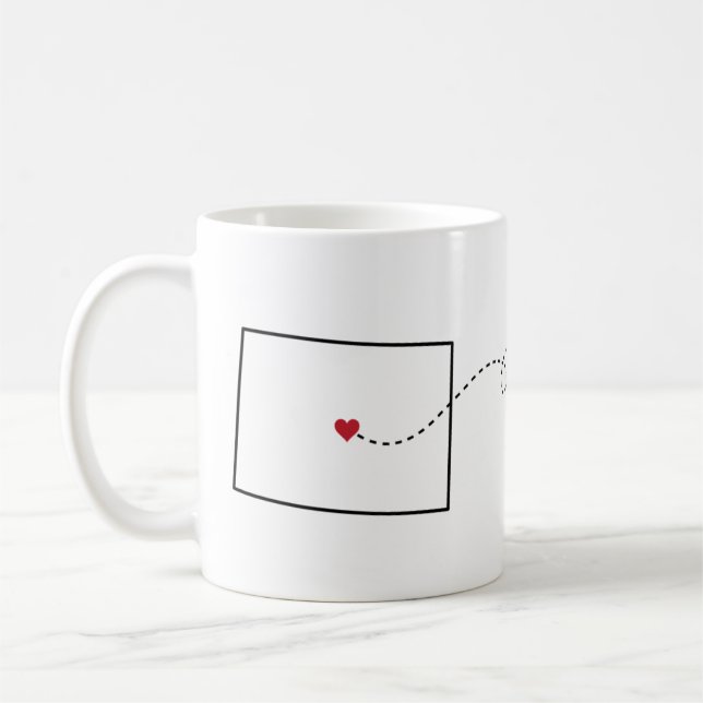 Caneca De Café Colorado a Illinois - Heart2Heart (Esquerda)