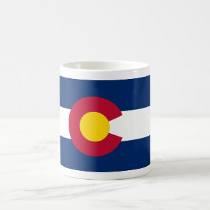 Caneca De Café Colorado: Bandeira do Estado do Centenário dos EUA