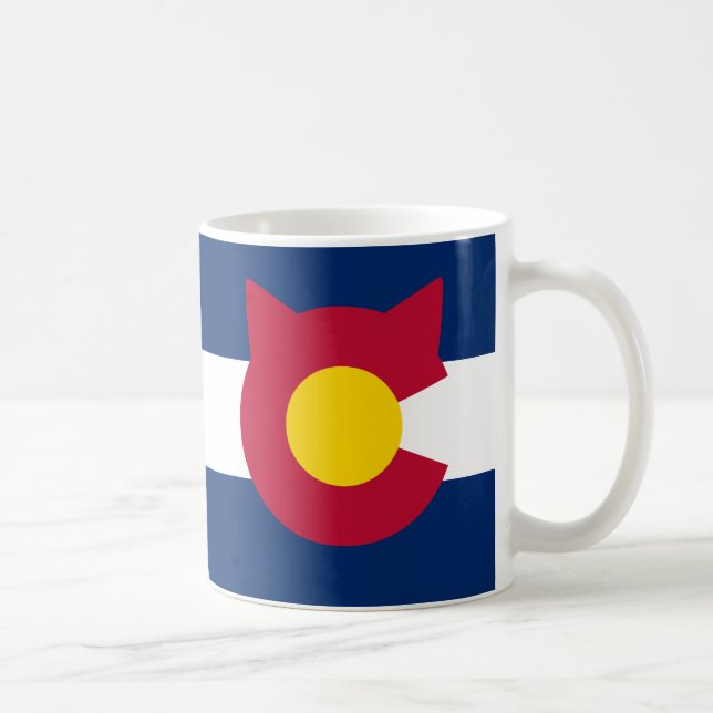 Caneca De Café Colorado Cat Mug (Direita)