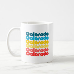Caneca De Café Colorado Retro