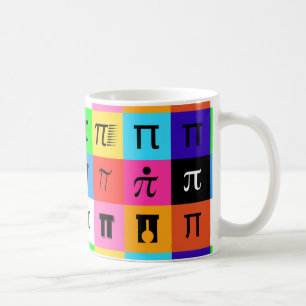 Caneca De Café colorblock feliz pi dia