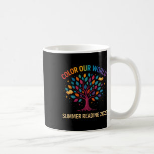 Caneca De Café Colore os Livros do Programa de Leitura Mundial do