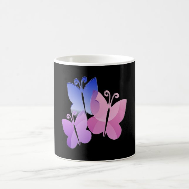 Caneca De Café Colored Butterflies (Centro)