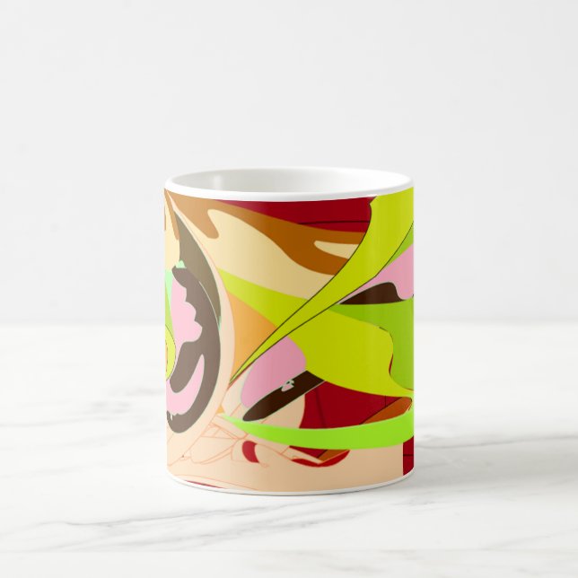 Caneca De Café "Colorful Abstract Design Mug" (Centro)