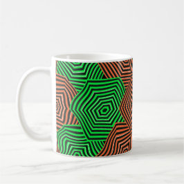 Caneca De Café Colorful Art Nouveau Pattern