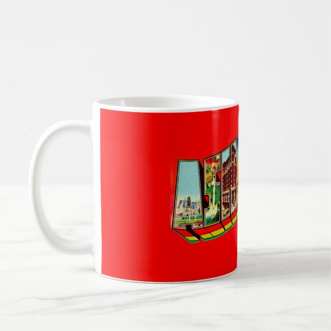 Caneca De Café Colorful Asheville NC Mug (Esquerda)