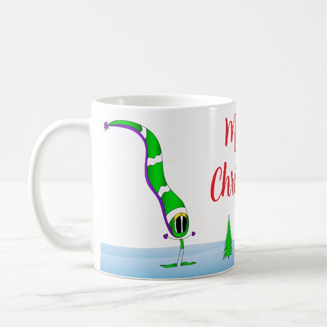 Caneca De Café Colorful Christmas Cartoon (Esquerda)