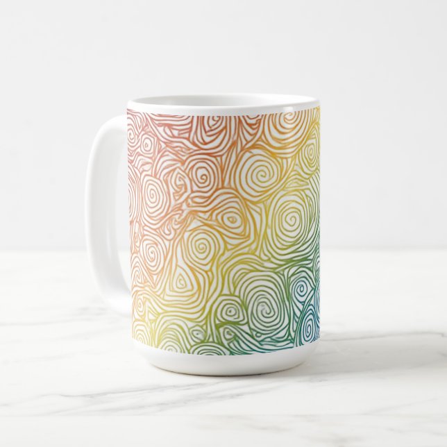 Caneca De Café Colorful circles (Frente Esquerda)