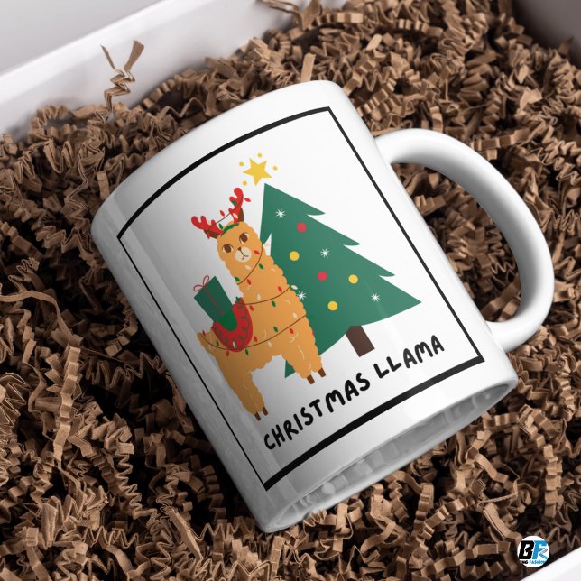 Caneca De Café Colorful Cute and Fun Illustrative Christmas (Criador carregado)