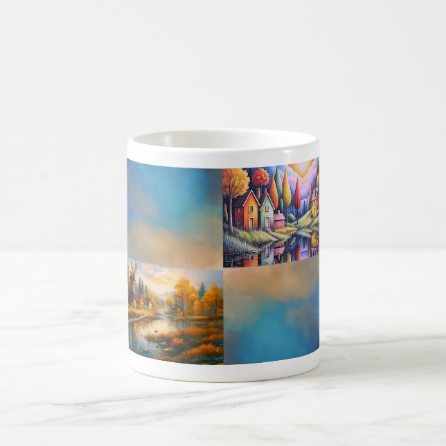 Caneca De Café Colorful Village Mug (Centro)