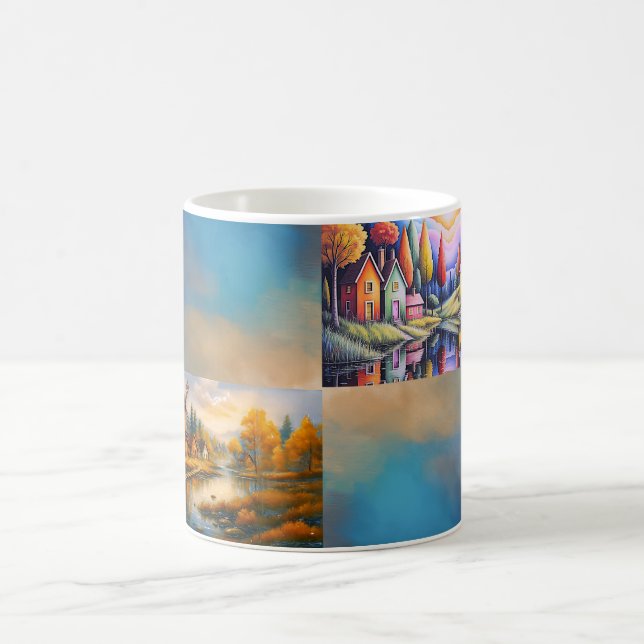 Caneca De Café Colorful Village Mug (Centro)