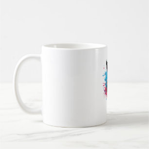 Caneca De Café Colorida Arte Espalhada Cuta Rabbit Holandês