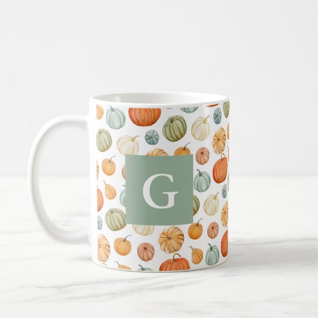 Caneca De Café Colorida Autumn Pumpkins Mug (Esquerda)
