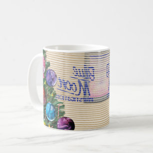 Caneca De Café Colorida Cama de Natal - Duplo Lado