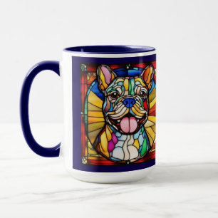 Caneca de Café Colorida de Bulldog Fofa