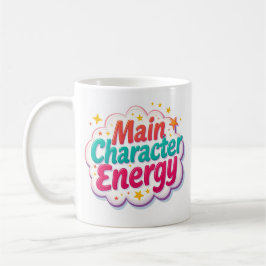 Caneca de Café Colorida Energia de Personagem Prin