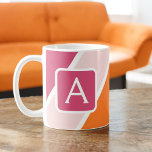 Caneca De Café Colorida Feminina Stripes Monograma Colorida<br><div class="desc">Adicione uma pop de cor e personalidade à sua rotina matinal com nossa Colorida Feminina Stripes Monograma de Café. Projetada para iluminar o seu dia, esta caneca vibrante combina listras quic com um monograma personalizado para um toque de individualidade. Feito com cerâmica de alta qualidade, essa caneca tem durabilidade e...</div>