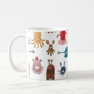 Caneca De Café Colorida Floral Mandala: Vintage-Drawn