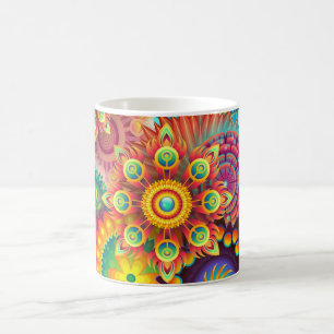 Caneca De Café Colorida Mandala Coffee Mag
