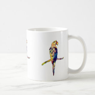 Caneca De Café Colorida Parrot Mug
