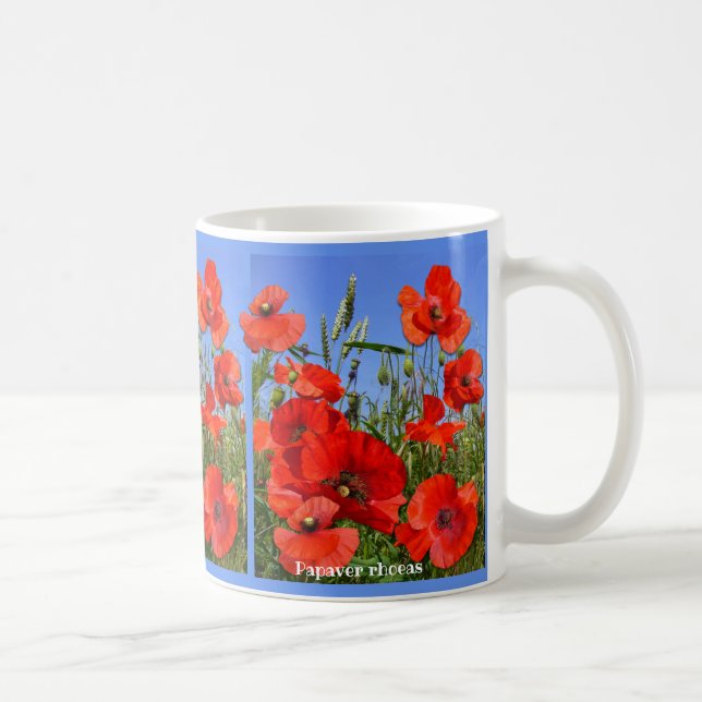 Caneca De Café Colorida Poppy Field (Direita)