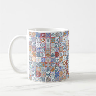 Caneca De Café Colorido azulejo marroquino