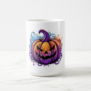 Caneca De Café Colorido Jack-O-Lanterna