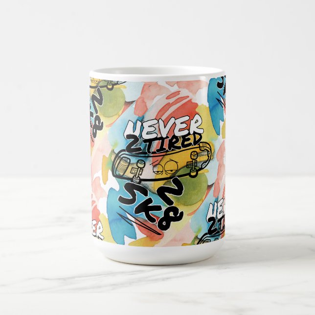 CANECA DE CAFÉ COLORIDO NUNCA 2 CANTADOS 2 SK8 (Centro)