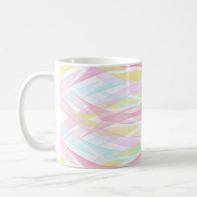 Caneca De Café Colorido Pinturesco (Esquerda)