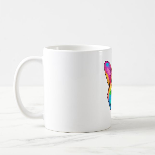 Caneca De Café Colorir Corgi (Esquerda)