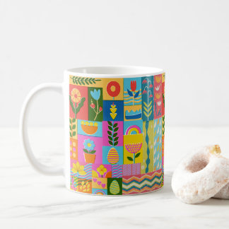 Caneca De Café Colorir Vintage FRAMED