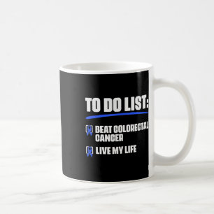 Caneca De Café Colorretal do Sobrevivente de câncer de Fita Azul