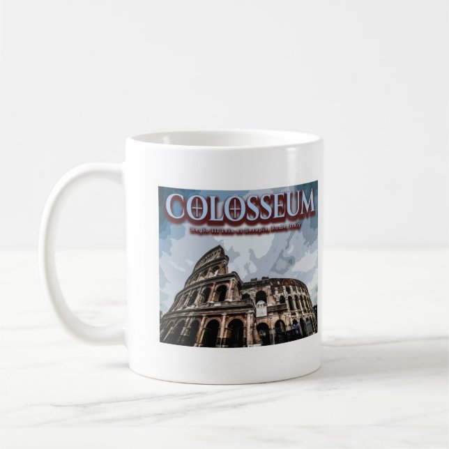 CANECA DE CAFÉ COLOSSEUM - ROMA ITÁLIA - ICONIC ROMANO (Esquerda)